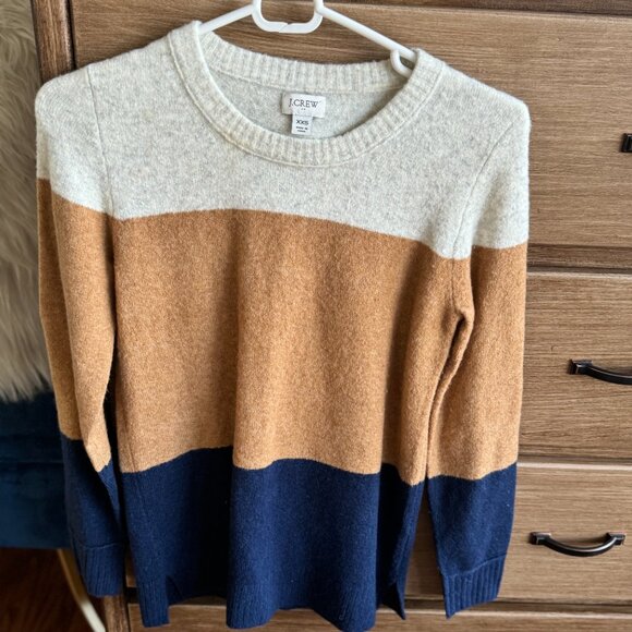 J.Crew XXSmall color block sweater worn once - Picture 3 of 4